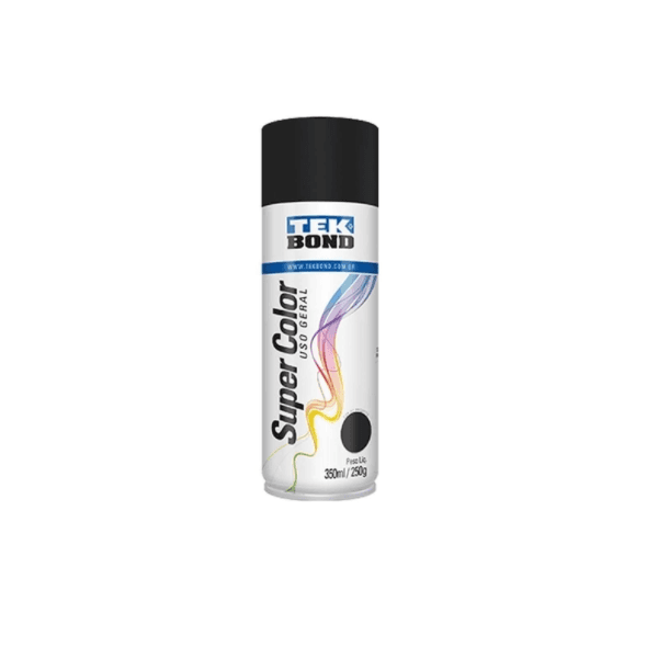 Tinta Spray Preto Fosco Uso Geral 350ML/250G Tekbond 23001006900