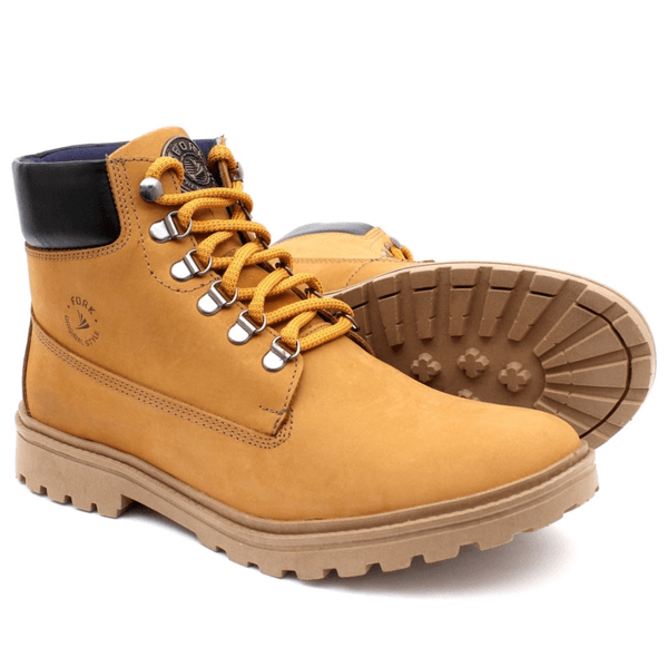 Bota Masculina Fork Amarelo - 10004MILHO | FORKCALC