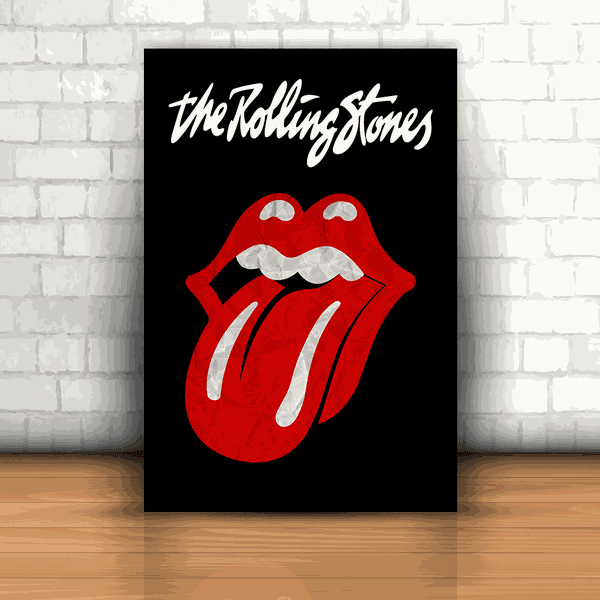 Placa Decorativa The Rolling Stones Inter Adesivos Decorativos