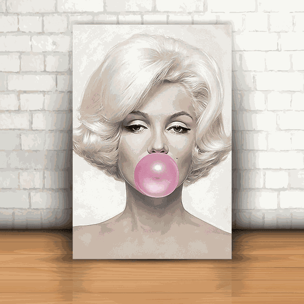 Placa Decorativa - Marilyn Monroe Chiclete
