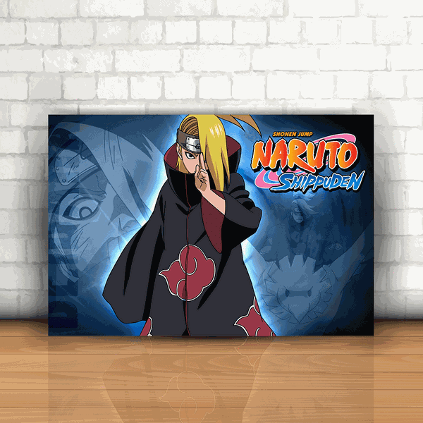 Placa Decorativa - Naruto Deidara