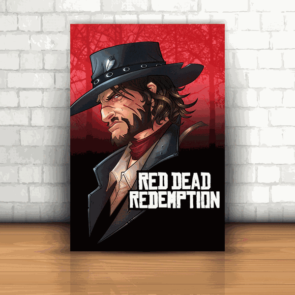Placa Decorativa - Red Dead Redemption mod 02