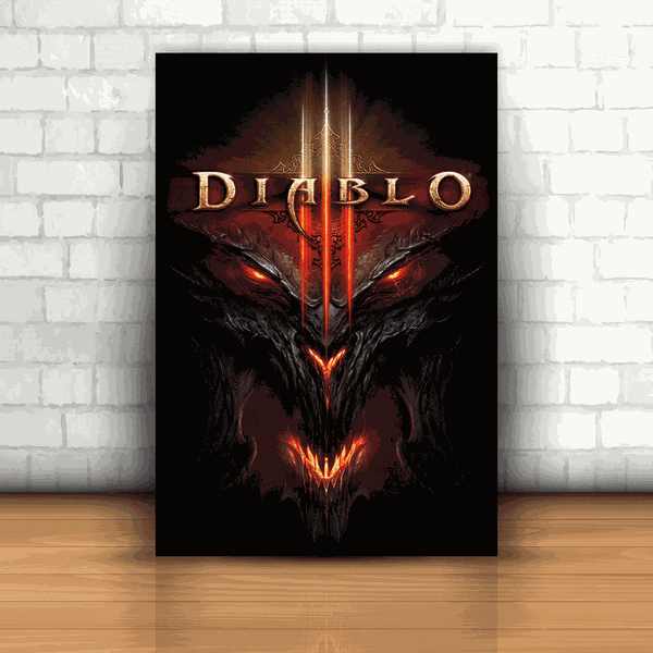 Placa Decorativa - Diablo 3 mod 01