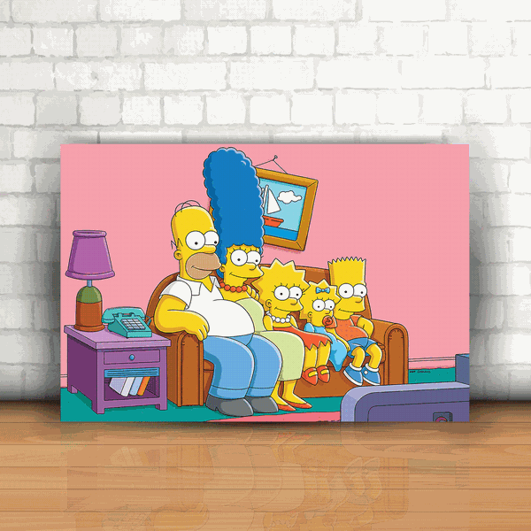 Placa Decorativa - Os Simpsons Mod. 01