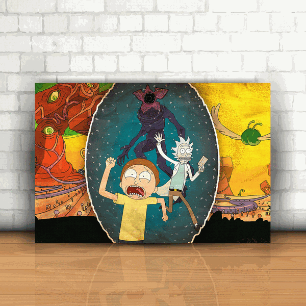 Placa Decorativa - Rick and Morty Mod. 04