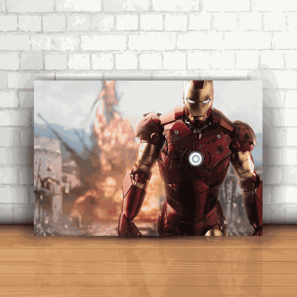 Placa Decorativa - Homem de Ferro Mod. 03