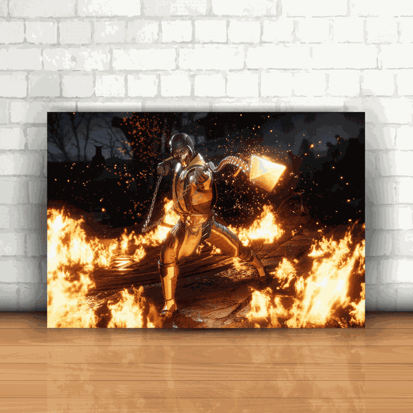 Placa Decorativa - Mortal Kombat Mod. 01