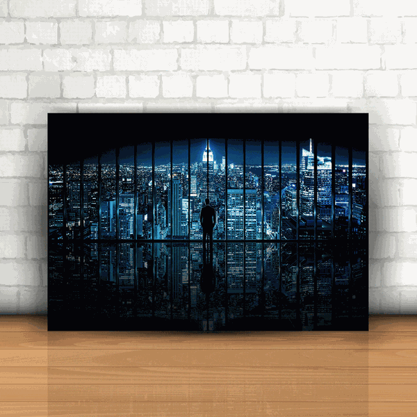 Placa Decorativa - Batman Gotham City