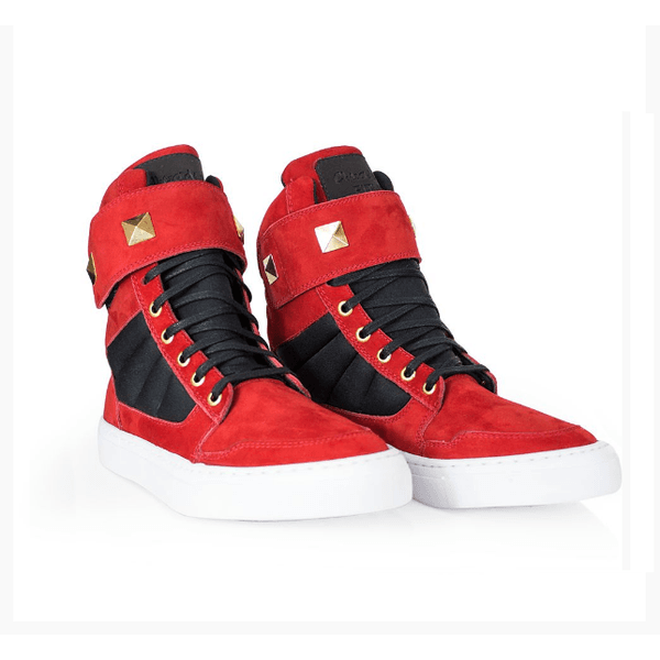 tenis bota feminino vermelho