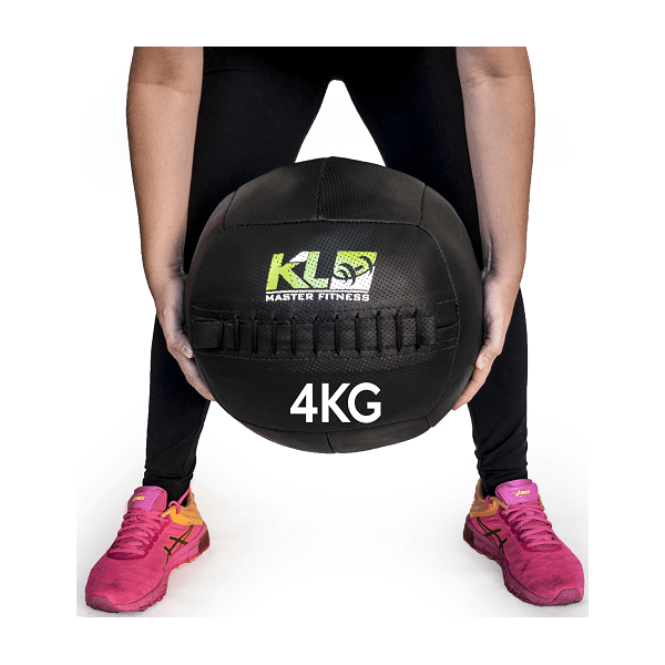 Wall Ball Couro Crossfit Funcional Medicine Ball 4 Kg 10 Lb Klmasterfitness