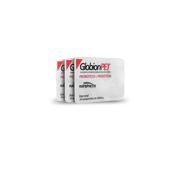 Suplemento Vitaminico Nutripharme GlobionPET para Caes e Gatos, unica
