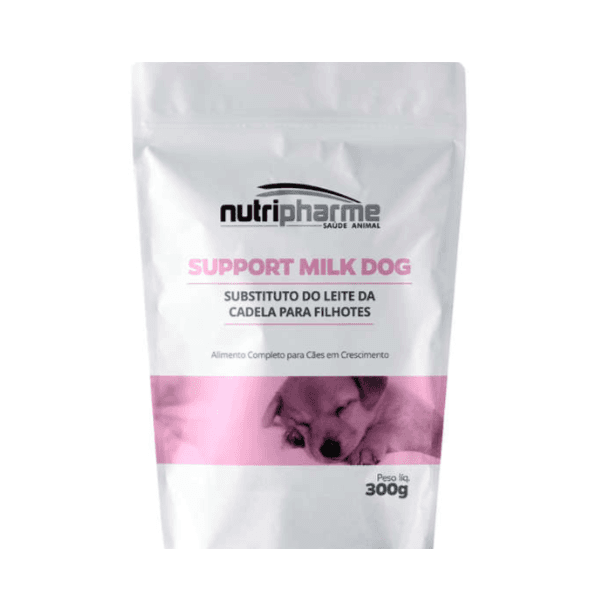 Suplemento Vitaminico Nutripharme Support Milk Dog para Caes Filhotes, unica