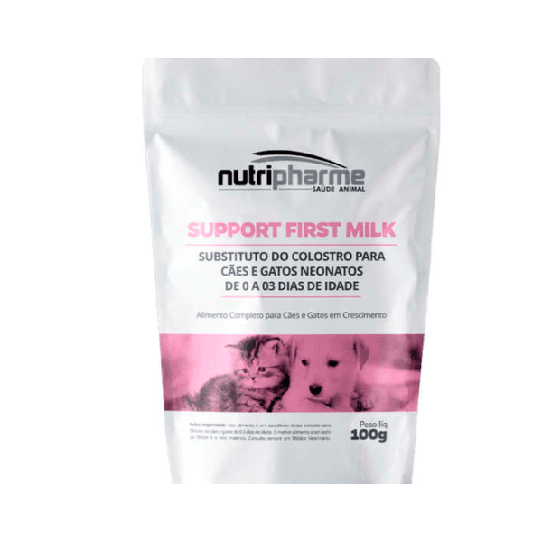 Suplemento Vitaminico Nutripharme Support First Milk para Caes e Gatos, unica