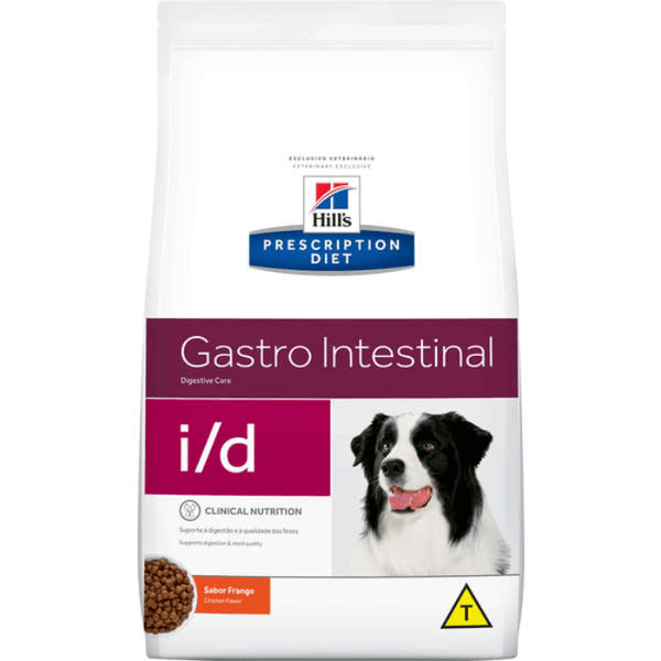Racao hill's canine i/d gastrointestinal 2kg, unica