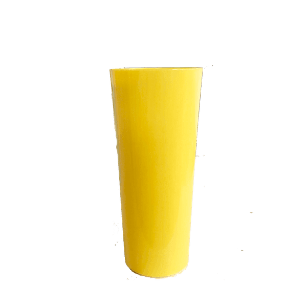 Copo Long Drink Amarelo Fechado - Caixa com 100 unidades 