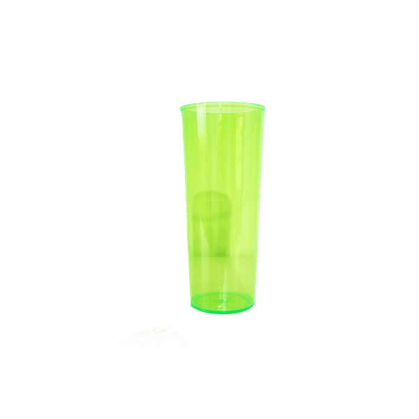 Copo Long Drink Verde Neon - Caixa com 100 unidades 