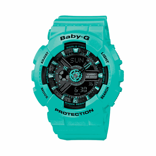 relogio g shock verde agua