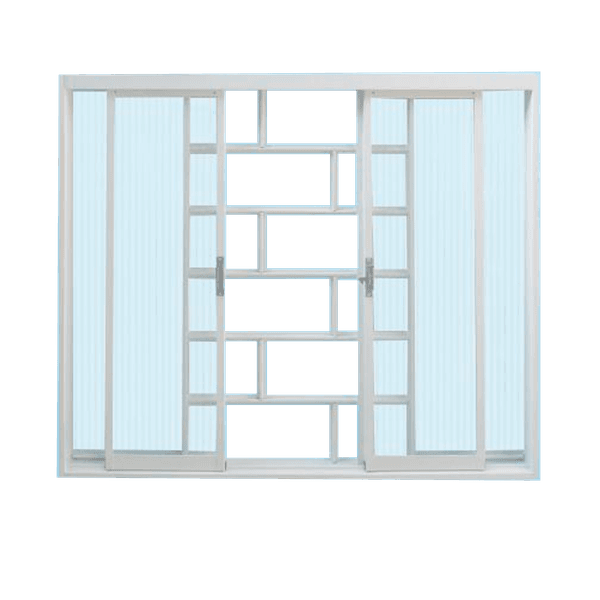 Janela Ferro Branco Tijolinho Correr c Vidro Liso 120X120cm | Rede ...