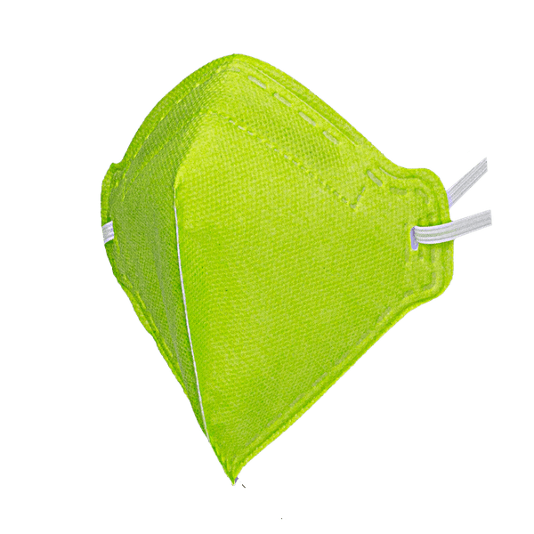 Respirador Infantojuvenil Reutilizável PFF2 (S) - verde limão - Kit com 10 un.