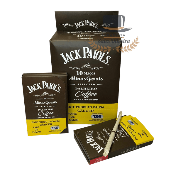 Palheiros Jack Paiols Café- 10 Maços de 20 Cigarros 