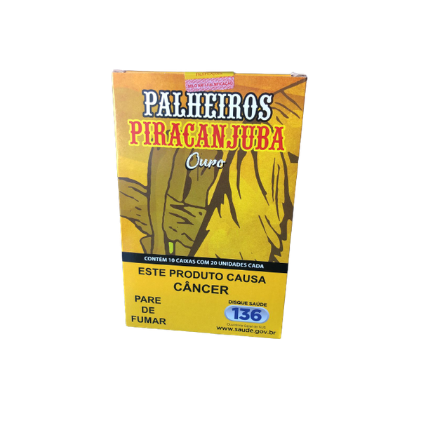 Palheiros Piracanjuba Série Ouro - Display com 10 maços de 20 cigarros