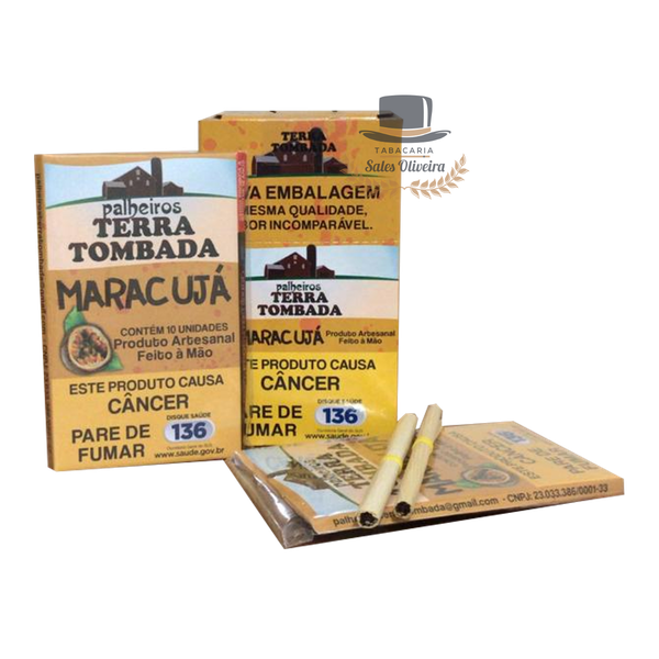 Palheiros Terra Tombada Sabor Maracujá - Display com 10 maços de 10 cigarros