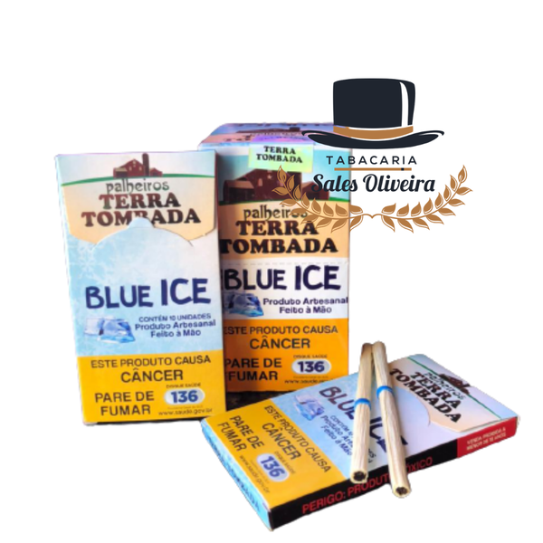 Palheiros Terra Tombada Blue Ice - Display com 10 maços de 10 cigarros