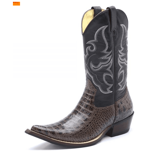 bota de cowboy bico fino