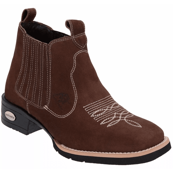 bota coturno de couro masculino