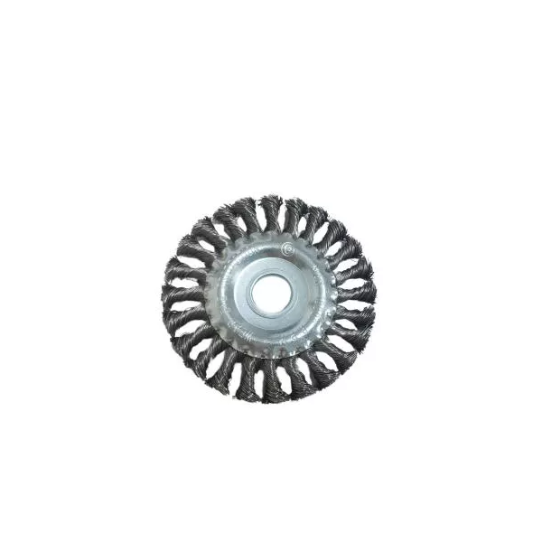 ESCOVA DE AÇO CARBONO CIRCULAR TORCIDA 175 MM