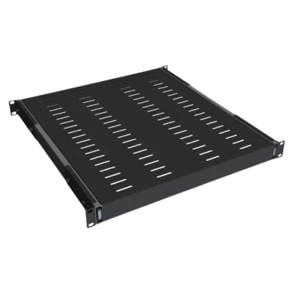 RACK/BANDEJA FIXA 19X400MM 4 PONTOS DE FIXAÇÃO PRETO MAXELETRON