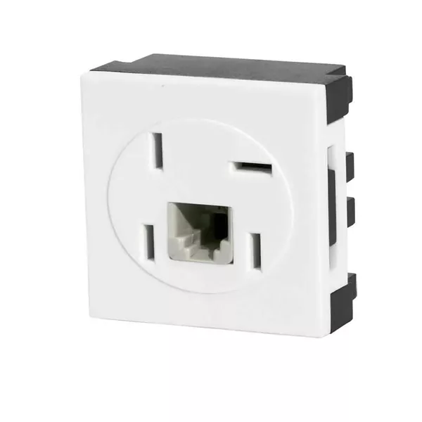 TOMADA PADRAO MODULAR 2 VIAS BRANCA | Acretec Distribuidora
