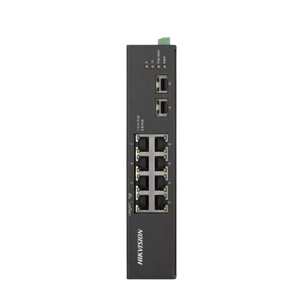 SWITCH 6 PORTAS POE + 02 PORTAS HI-POE + 02 SFP FIBRA OPTICA DS 3T0510HP E/HS HIKVISION