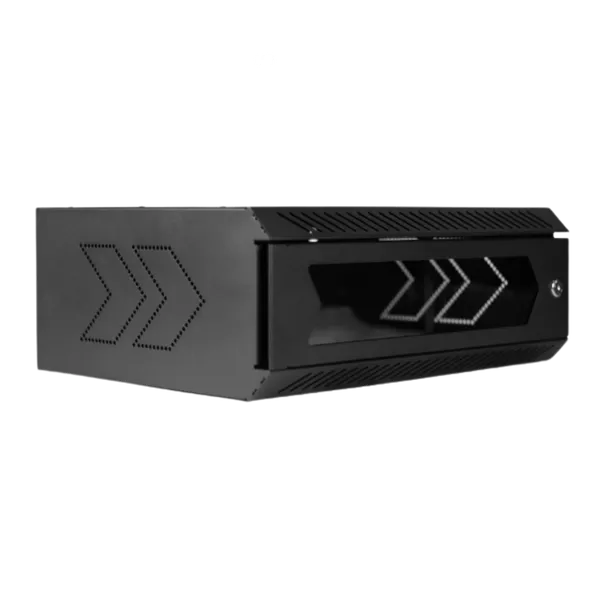 RACK HORIZONTAL 3U PRETO COM VISOR | Acretec Distribuidora
