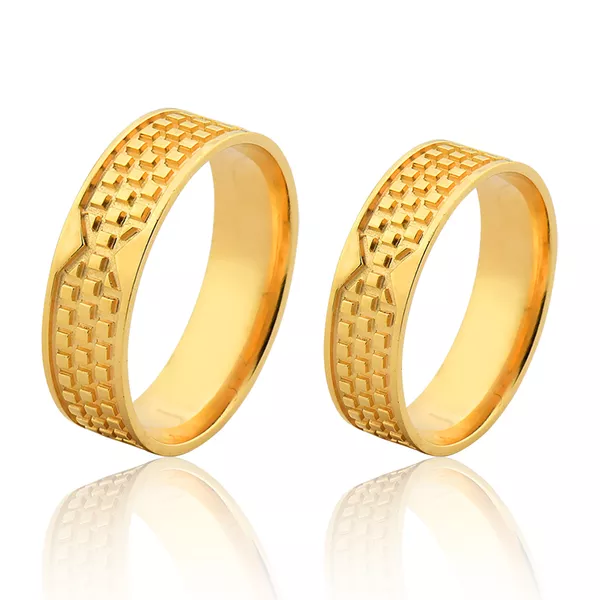 Alianças De Casamento Personalizadas Em Ouro 18k