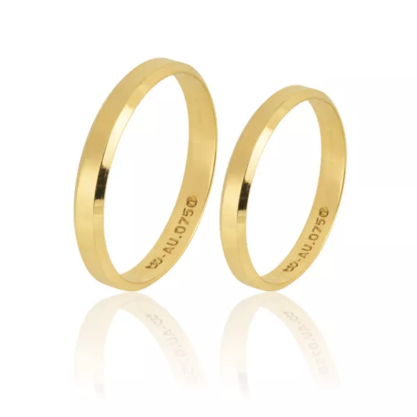 Alianças De Ouro Melhor Preço - FA-57 - Fábrica das Alianças