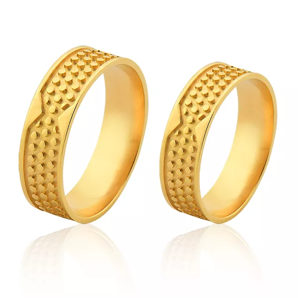 Alianças De Casamento Em Ouro Amarelo