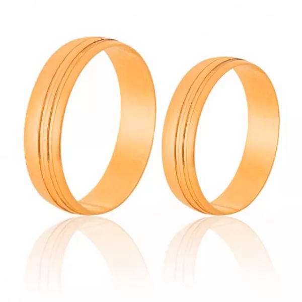 Alianças De Casamento Em Ouro Rose