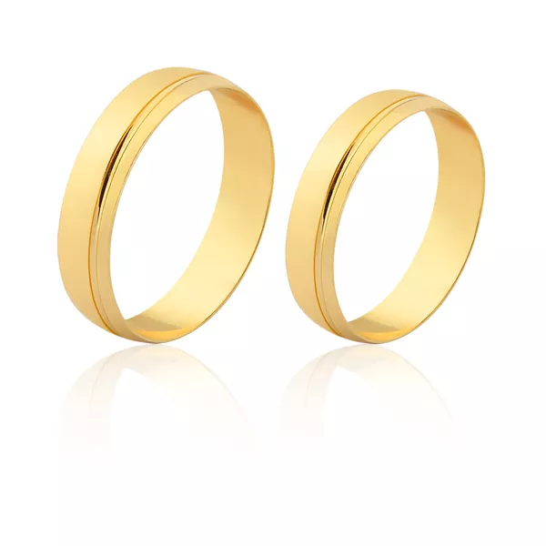 Alianças De Ouro Mossoró - FA-1845-10K - Fábrica das Alianças