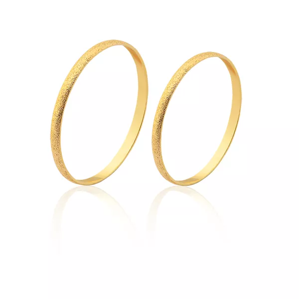 Alianças Delicada Em Ouro - FA-1860-10K - Fábrica das Alianças
