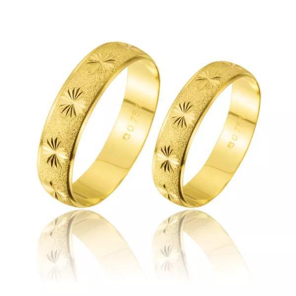 Alianças Diamantadas De Ouro