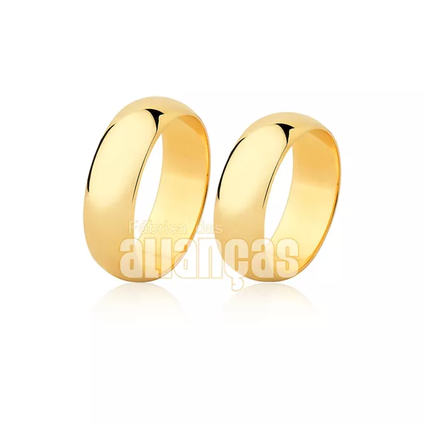 Alianças Grossas Em Ouro 18 Quilates
