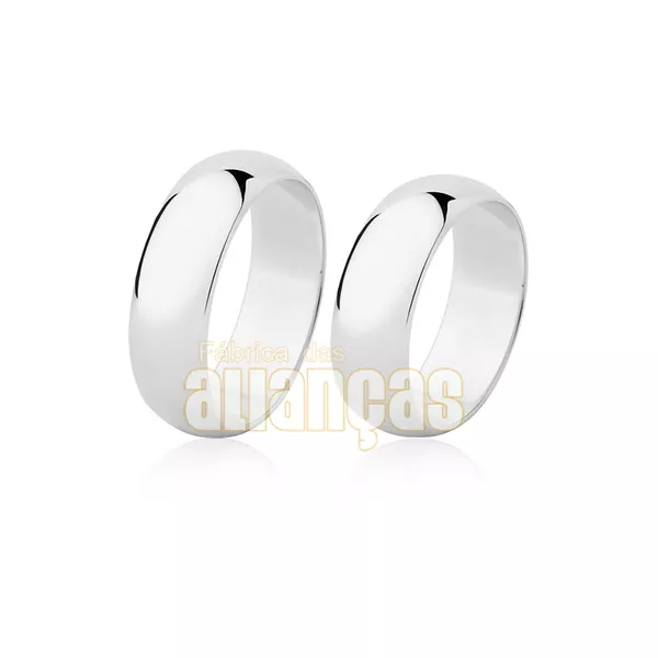 Alianças Grossas Em Ouro 18 Quilates - FA-26-B - Fábrica das Alianças