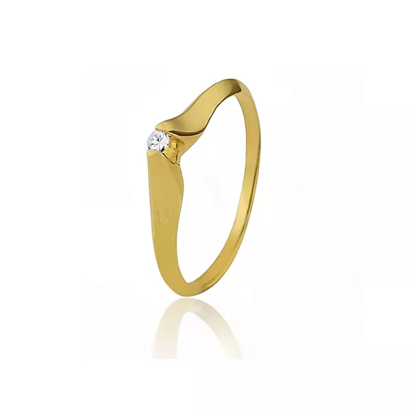 Solitário De Ouro 18k Com Zirconia e Frete Grátis - S-06-Z - Fábrica das Alianças