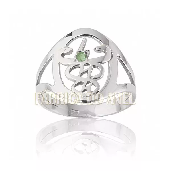 Anel De Formatura Em Ouro Branco 18k 0,750 Fa-fi-01-n-b - FA-FI-01-N-B - Fábrica das Alianças