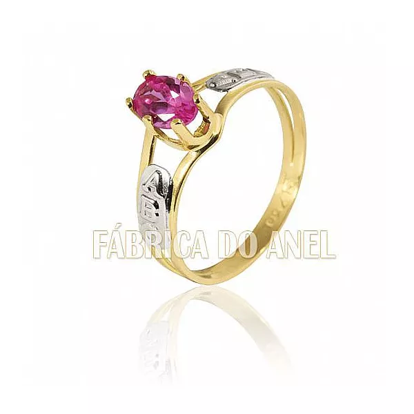 Anel De Formatura Em Ouro 18k - FA-191-Z - Fábrica das Alianças