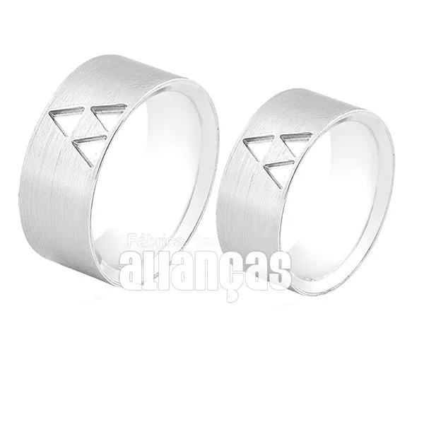 Aliança Em Prata 0,950 k Exclusiva