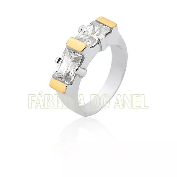 Anel Personalizado Em Prata - FA-AG-123 - Fábrica das Alianças