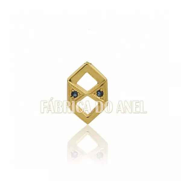 Boton De Formatura De Adm Em Ouro Amarelo 18k 0,750 B-223 - B-223 - Fábrica das Alianças