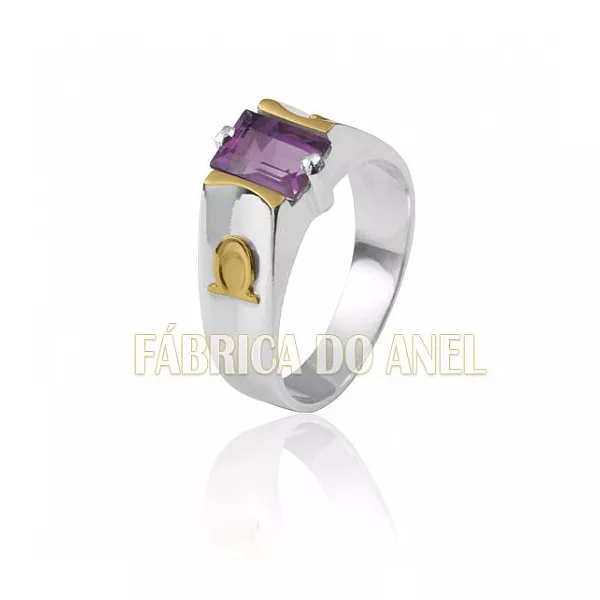 Anel De Formatura Em Prata 0,950 k Fa-ag-042 - FA-AG-042 - Fábrica das Alianças